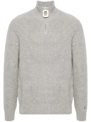 JW Anderson ハーフジップ セーター | グレー | FARFETCH JP