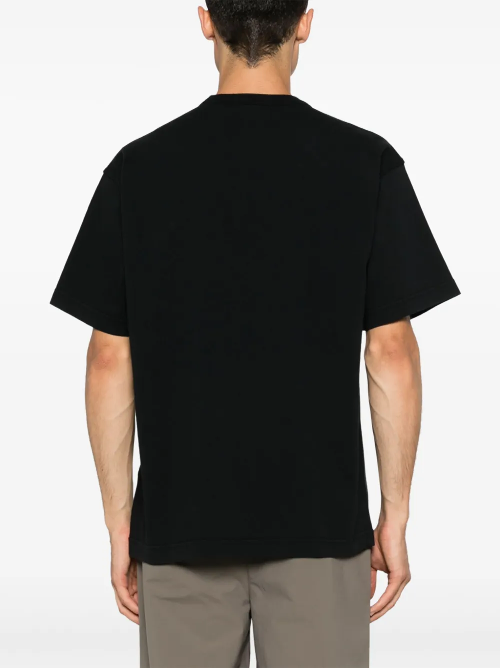 Stone Island T-shirt met Compass-logoprint Zwart
