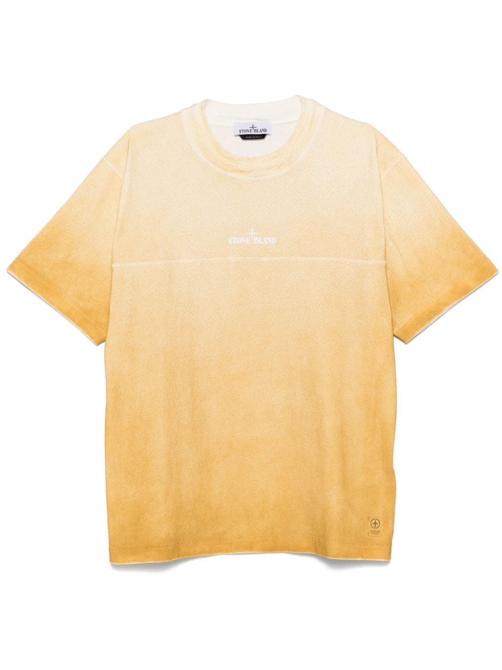 Stone Island T-shirt con stampa - Giallo