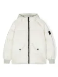 Stone Island Junior Compass-badge jacket - White