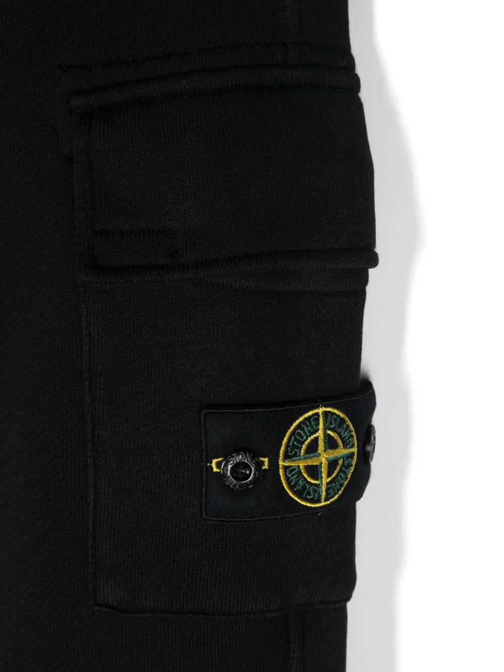 Stone Island Junior Trainingsbroek met Compass-logopatch Zwart