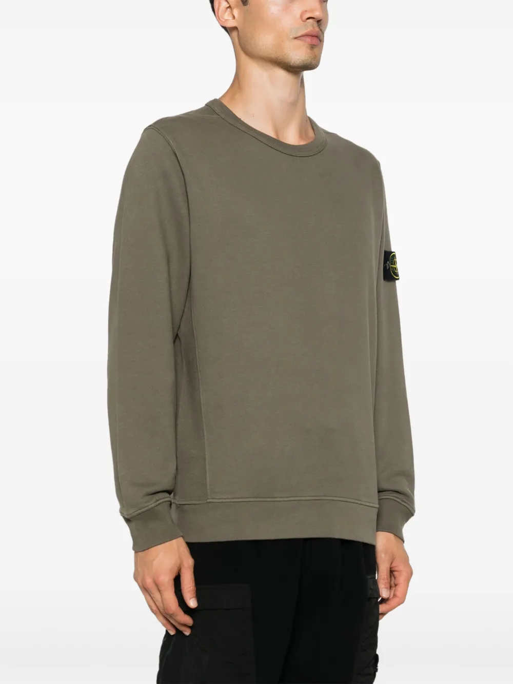 Stone Island Compass-patch Sweatshirt | Green | FARFETCH