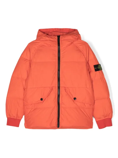 Stone Island Junior chamarra con distintivo Compass