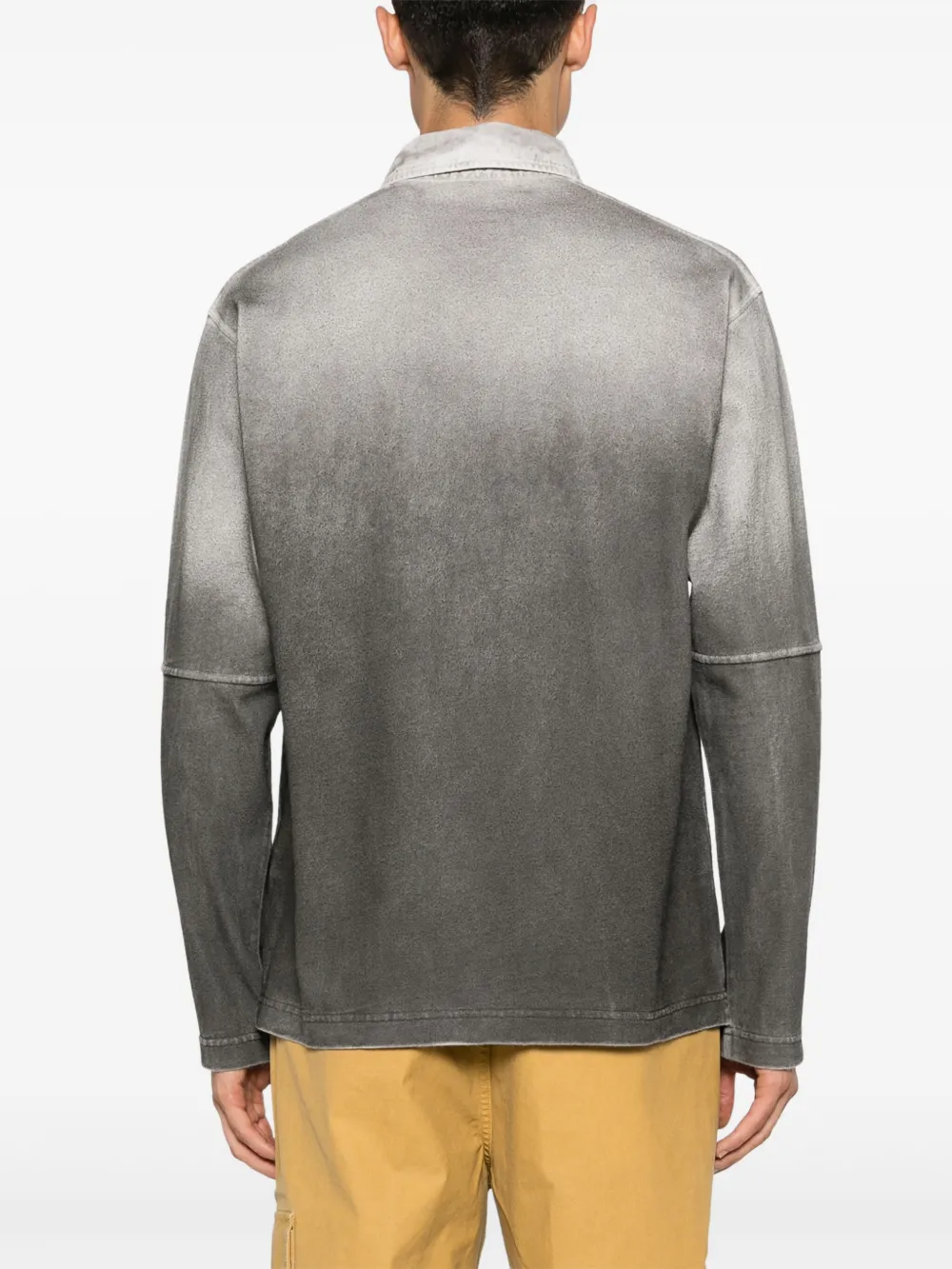 Stone Island Poloshirt met Compass-logoprint Grijs