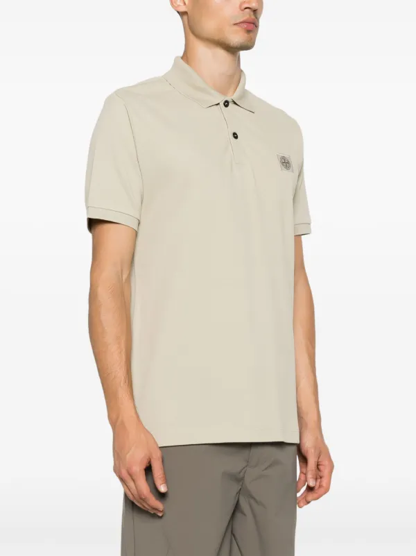 Stone island beige polo shirt online