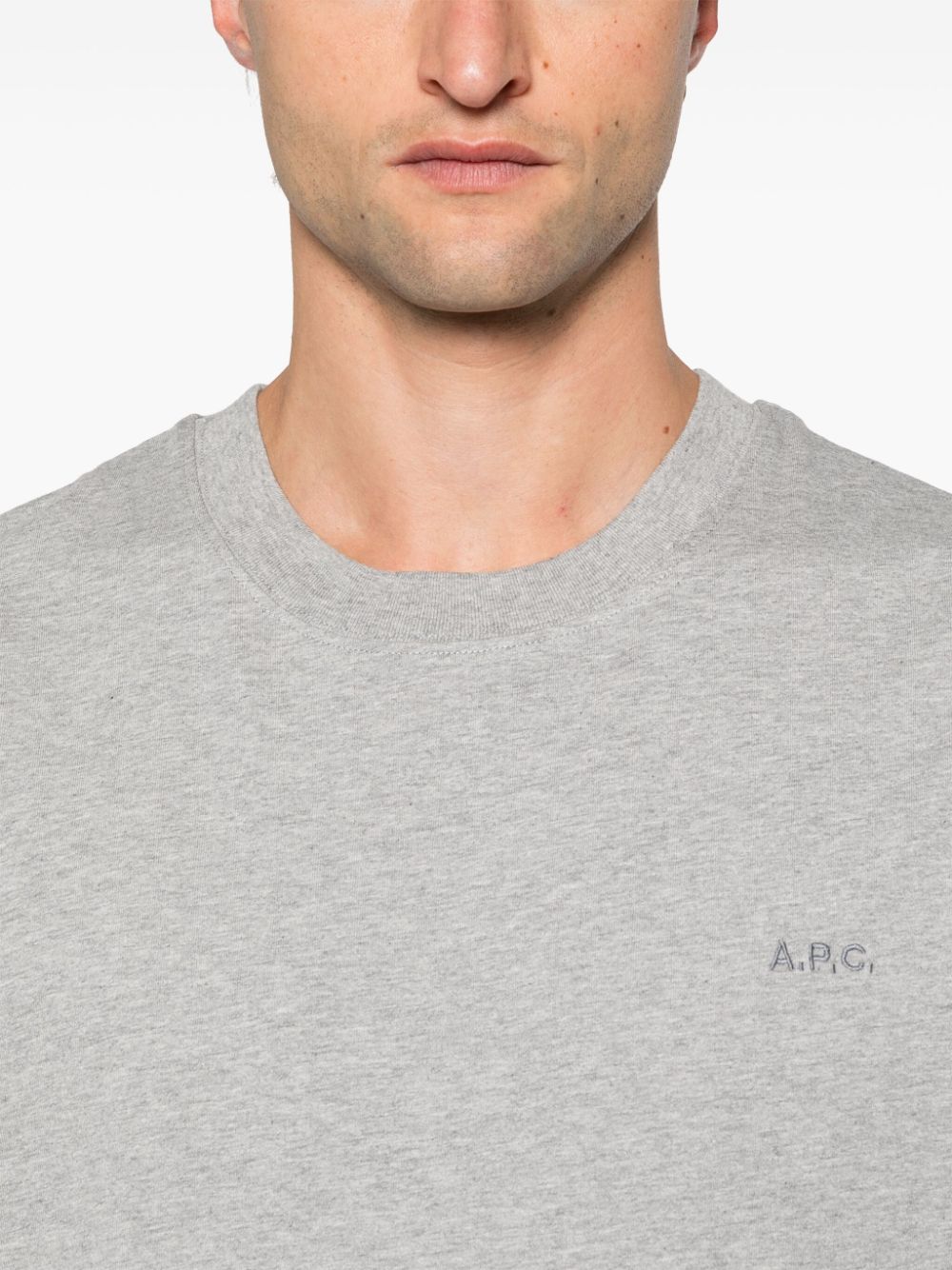 A.P.C. logo-embroidered T-shirt Women