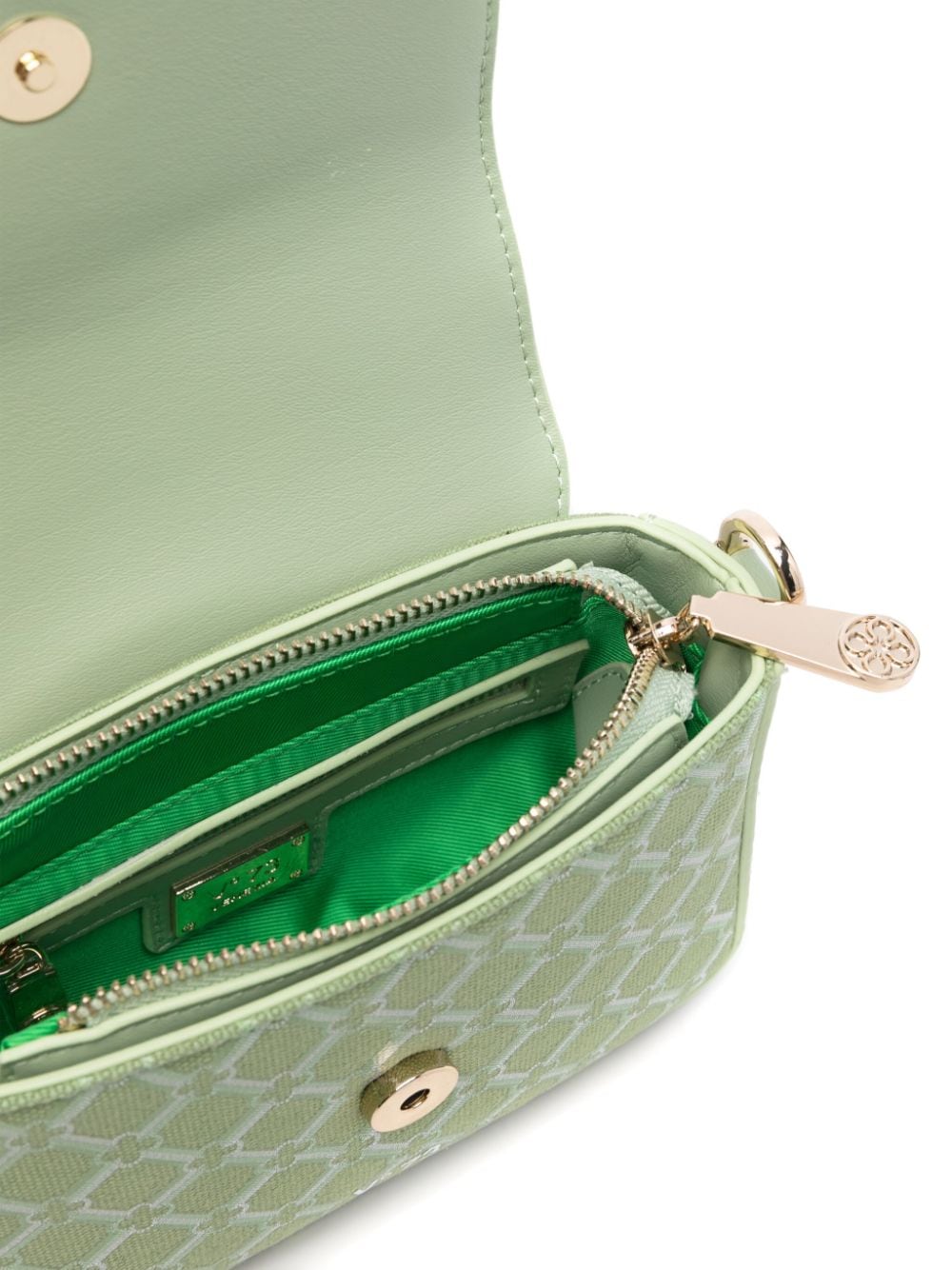 Shop V73 Responsibility Logo Crossbody Bag In Green