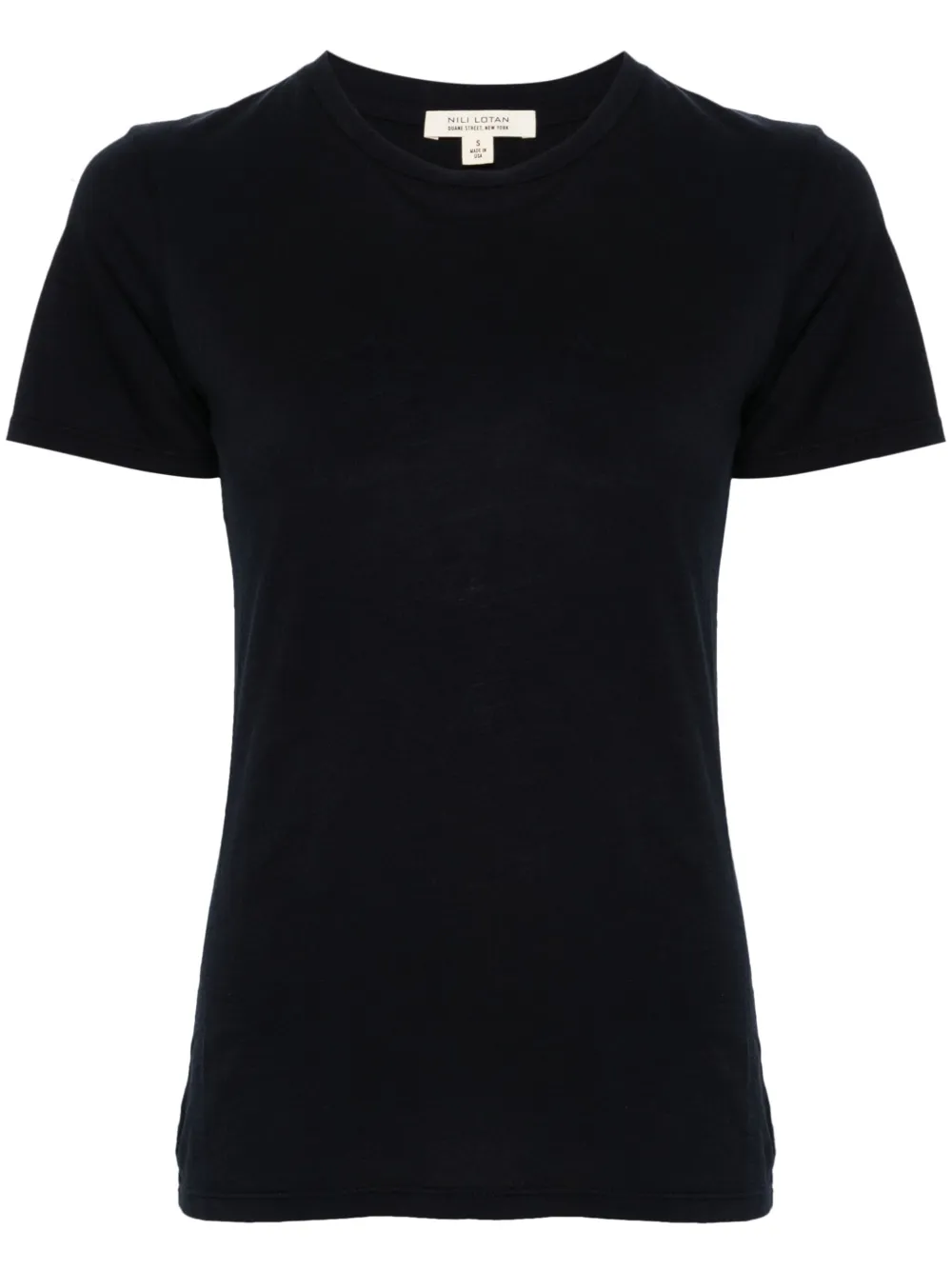 Shop Nili Lotan Mariela Crew-neck T-shirt In 蓝色