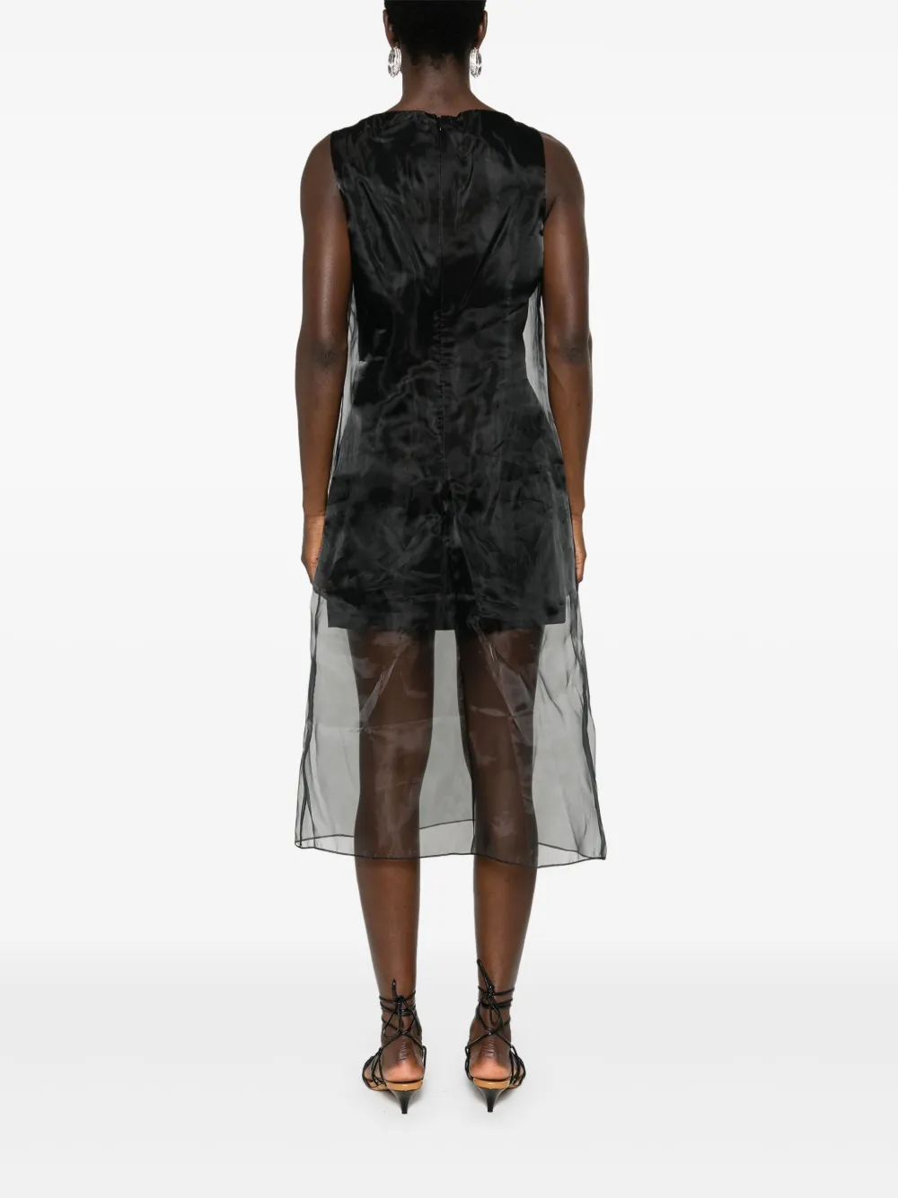 Theory Midikleid Mit Overlay In Schwarz