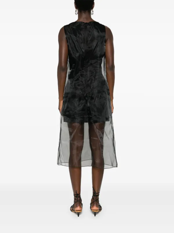 theory sheer overlay dress Theory Overlay Midi Dress
