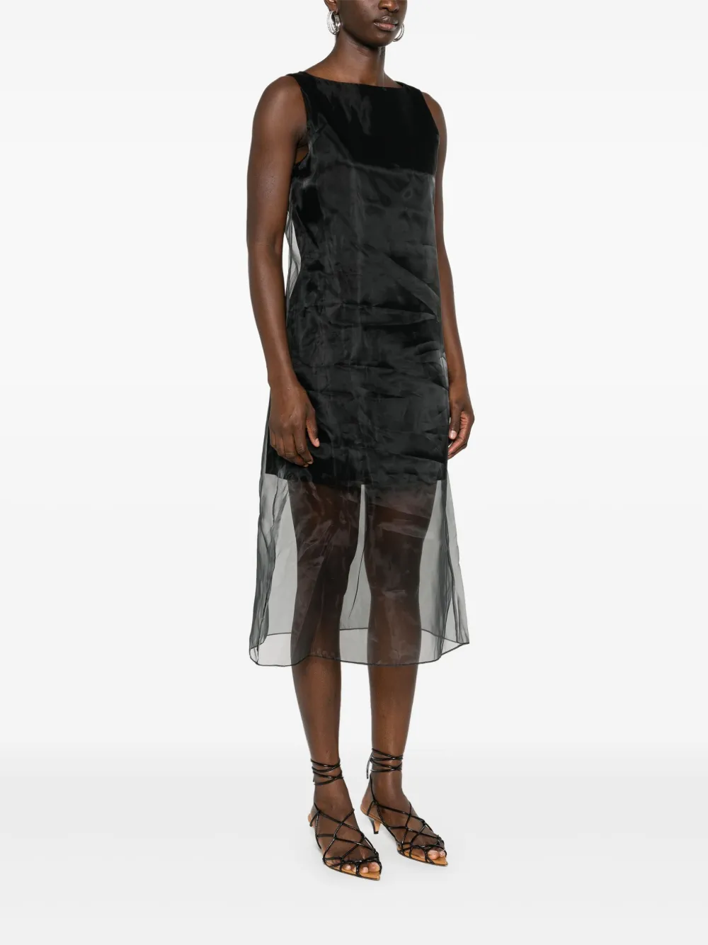 Theory Midikleid Mit Overlay In Schwarz