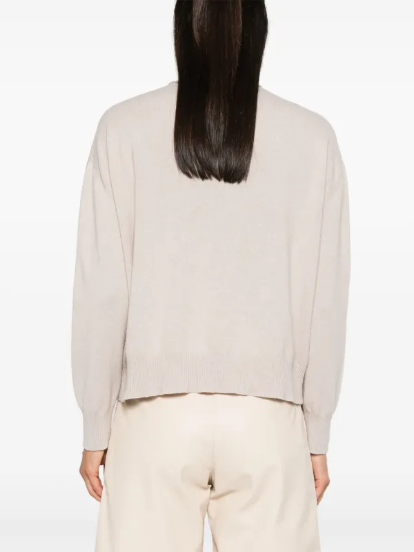 新品　Fabiana Filippi　七分袖セーター　46　イタリア製 Fabiana Filippi sequin-detailed Sweater | Neutrals | FARFETCH