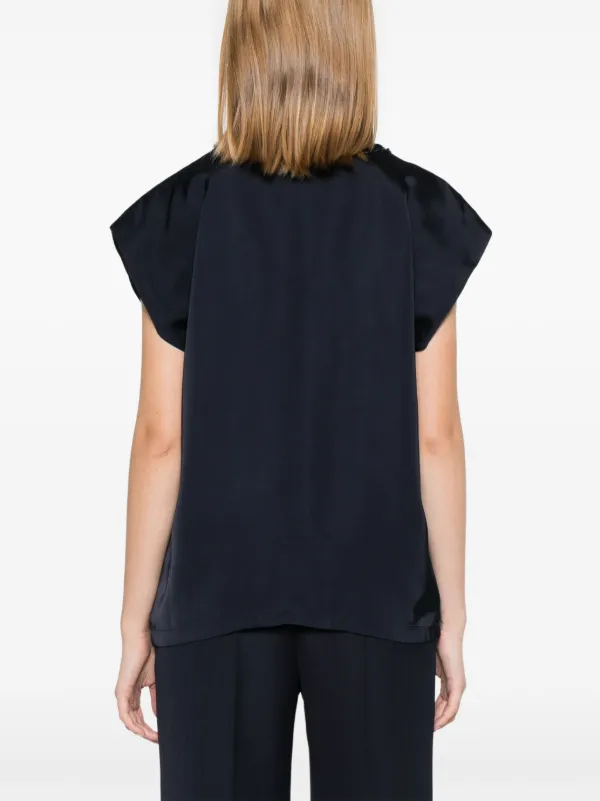 Fabiana Filippi ビーズディテール ブラウス | ブルー | FARFETCH JP