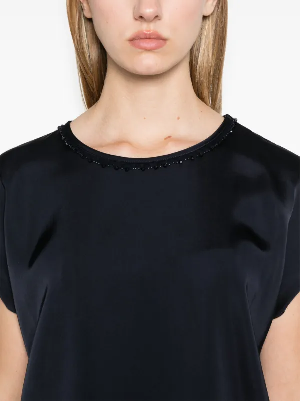 Fabiana Filippi ビーズディテール ブラウス | ブルー | FARFETCH JP