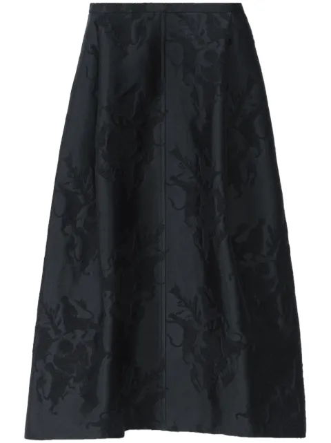 Fabiana Filippi falda midi con motivo en jacquard