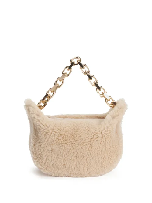 Petit sac à bandoulière en peau lainée - Fabiana Filippi - Modalova