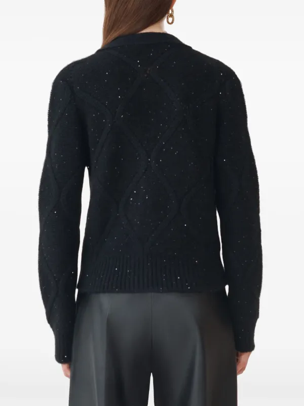 Fabiana Filippi スパンコール カーディガン | ブラック | FARFETCH JP