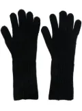 Fabiana Filippi ribbed-knit gloves - Black