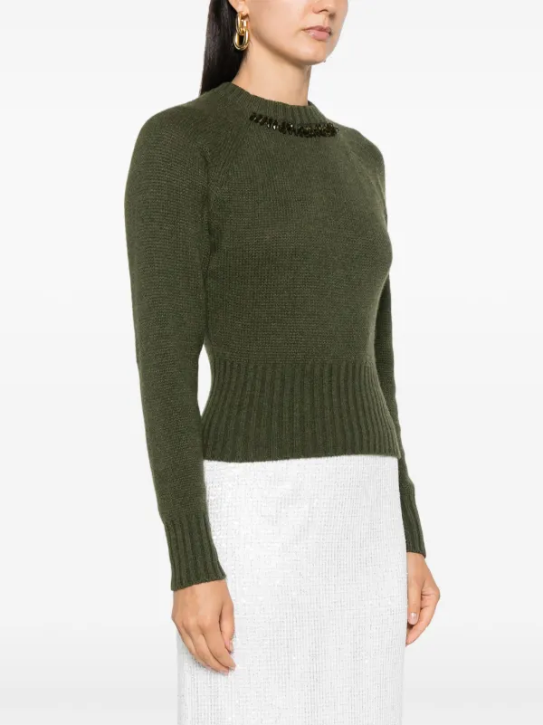 美品　極上イタリア製FABIANA FILIPPI 高級ニットジャケット カーキ Fabiana Filippi Cashmere Sweater | Green | FARFETCH AO