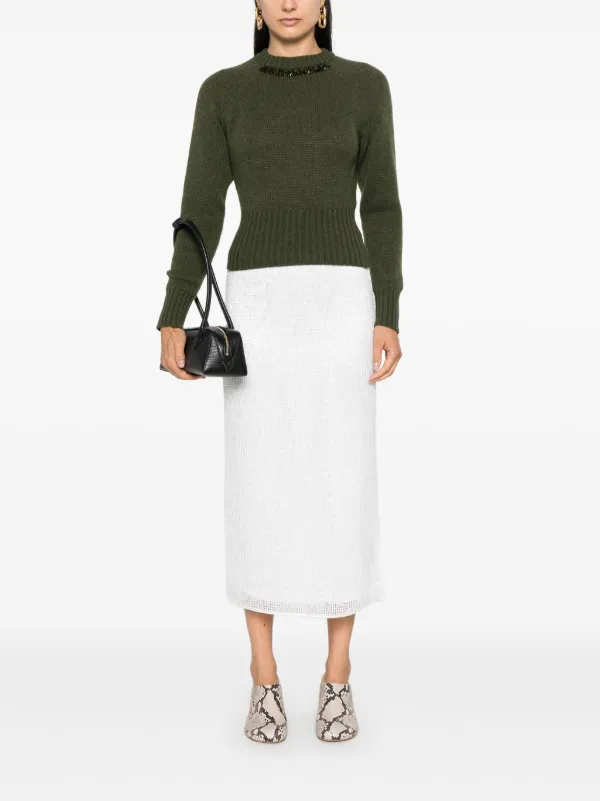 Fabiana Filippi Cashmere Sweater | Green | FARFETCH AO