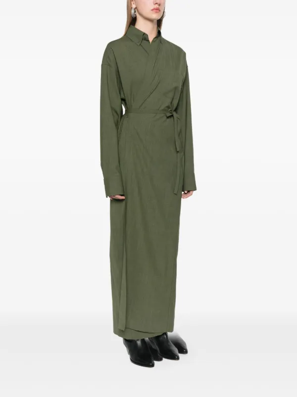 Fabiana Filippi Wrap Maxi Dress | Green | FARFETCH