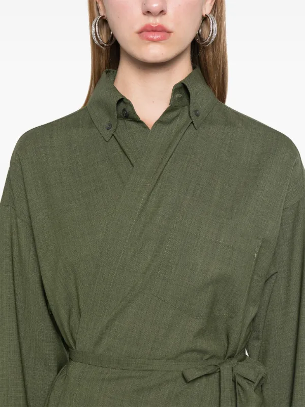 ワンピース FABIANA FILIPPI Woman Dress Green ABD275F625L233 6161 Fabiana Filippi Wrap Maxi Dress | Green | FARFETCH