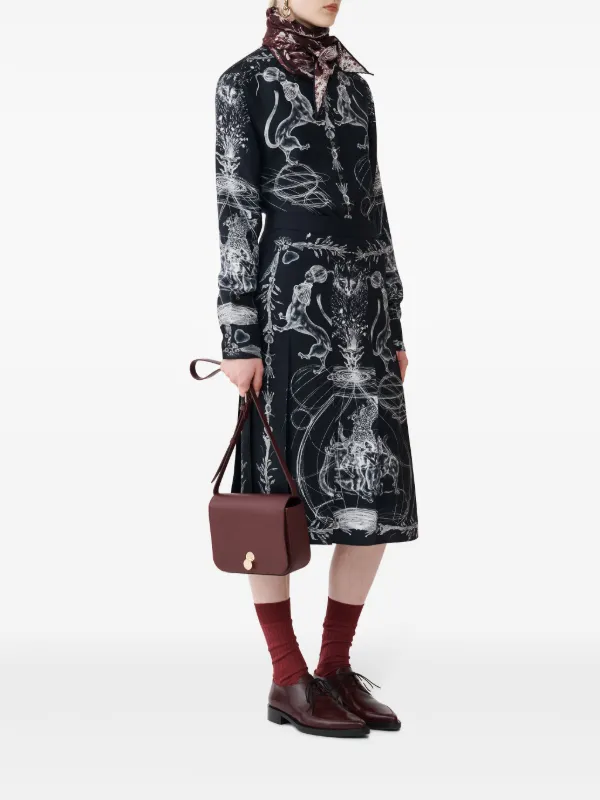 Fabiana Filippi Printed Silk Skirt | Blue | FARFETCH HK