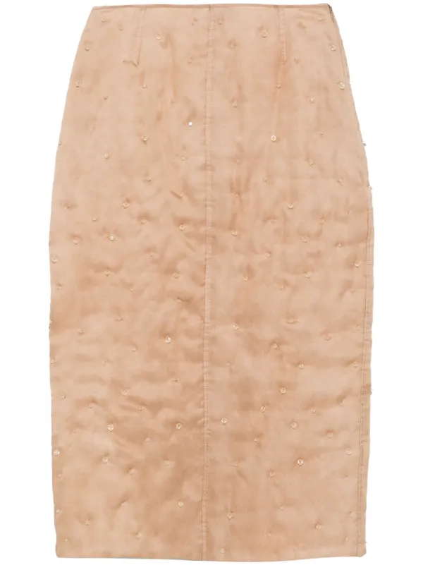 スカート FABIANA FILIPPI Woman Skirt Beige GND275F411L460 8195 Women's Skirts: Satin, Wool & Tulle Skirts | Fabiana Filippi®