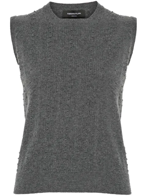 Fabiana Filippi bubble-stitch knitted vest