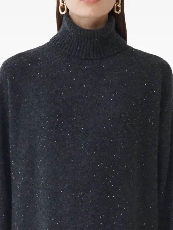 Fabiana Filippi Sequinned Knit Dress | Grey | FARFETCH