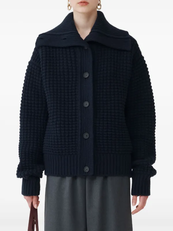 アウターその他 FABIANA FILIPPI VIRGIN WOOL CARDIGAN Fabiana Filippi Virgin Wool Cardigan in Black | Lyst
