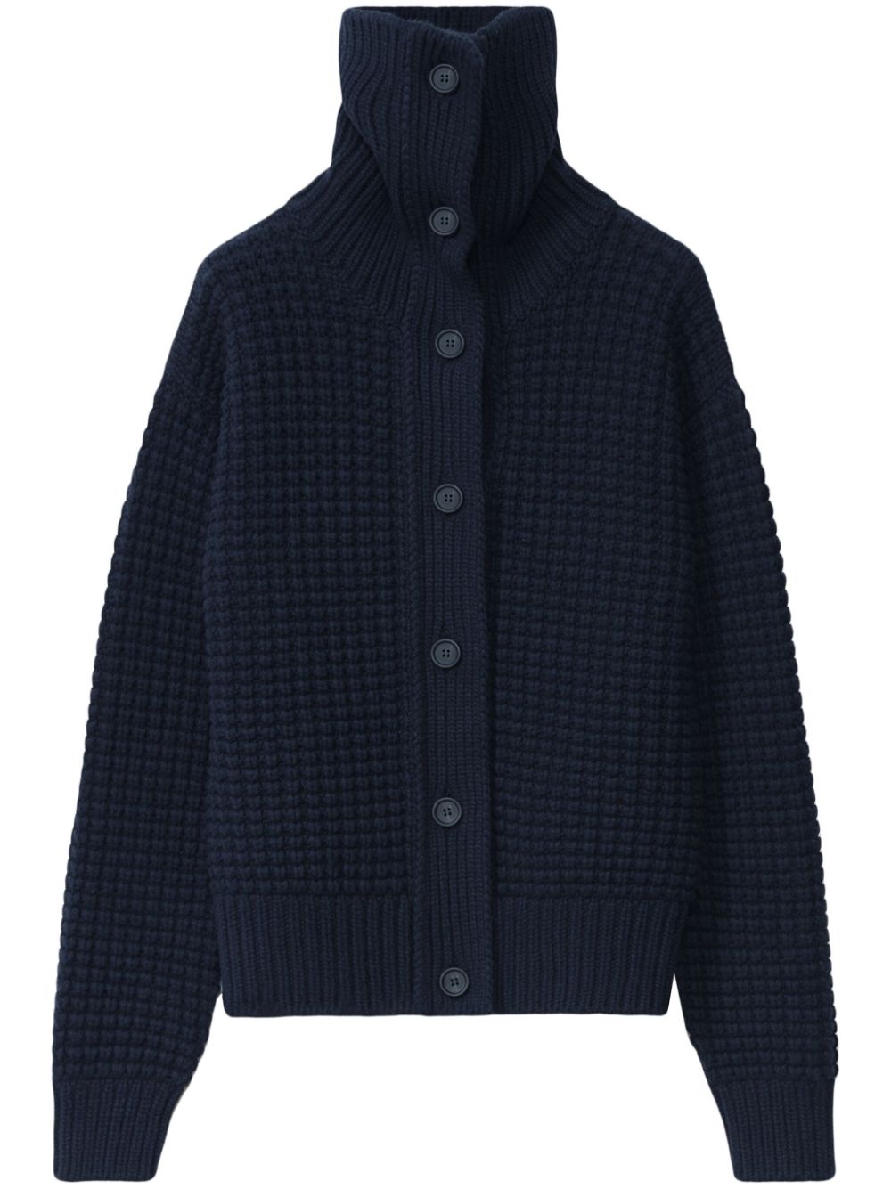 Fabiana Filippi waffle-knit cardigan - Blue