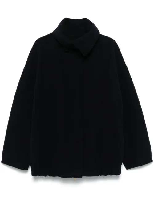 Veste bomber en laine bouillie - Fabiana Filippi - Modalova