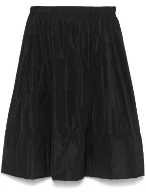 Jil Sander A-line Pleated Skirt | Black | FARFETCH