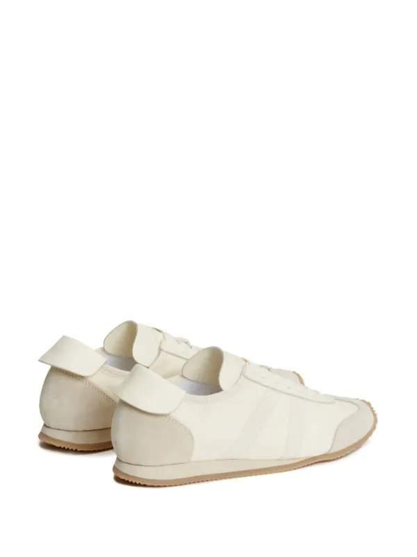 Fabiana Filippi Nappa leather-suede Sneakers | Yellow | FARFETCH