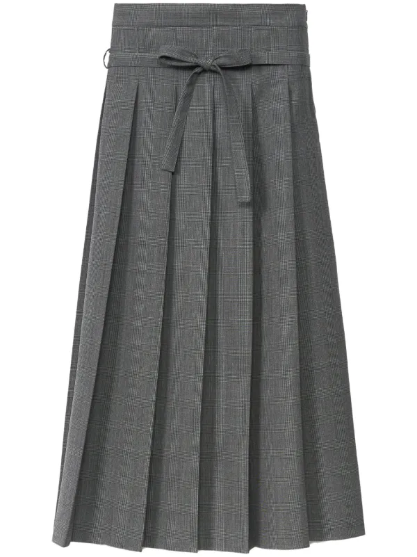 スカート FABIANA FILIPPI Woman Skirt Black GND265F367L186 825 Linen and viscose skirt, midnight blue for Women | Fabiana
