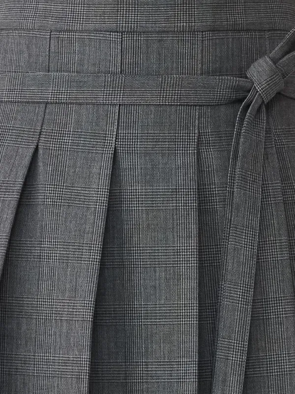 Fabiana Filippi Glen Plaid Skirt | Grey | FARFETCH