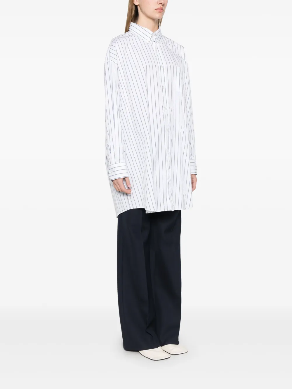 Fabiana Filippi Gestreepte blouse Wit