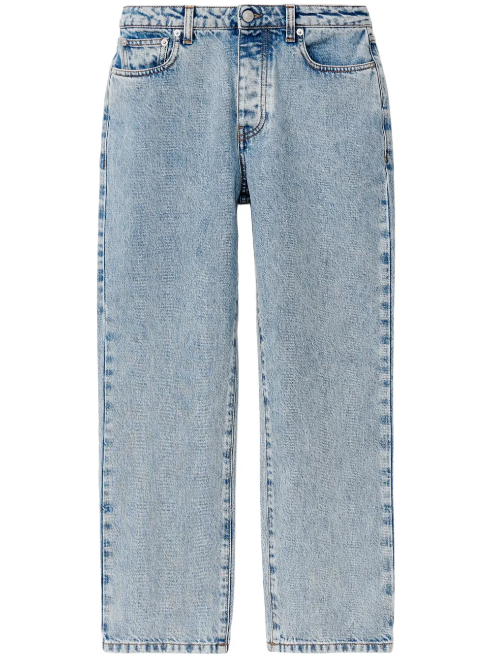 Shop Fabiana Filippi Straight-leg Jeans In 蓝色