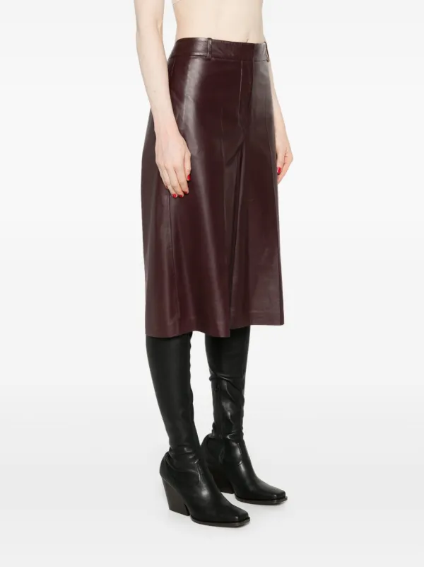 Fabiana Filippi Leather Shorts | Red | FARFETCH