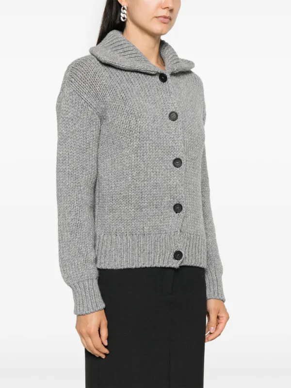 FABIANA FILIPPI フーディケープコート カーディガン グレー Fabiana Filippi ケープ/ポンチョ - グレー | CT76317Y1728081