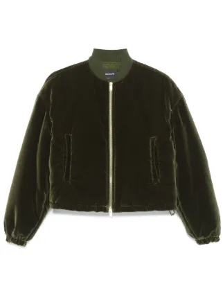 Fabiana Filippi ベルベット ボンバージャケット | グリーン | FARFETCH JP