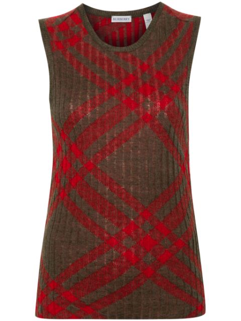 Burberry check-pattern top Women