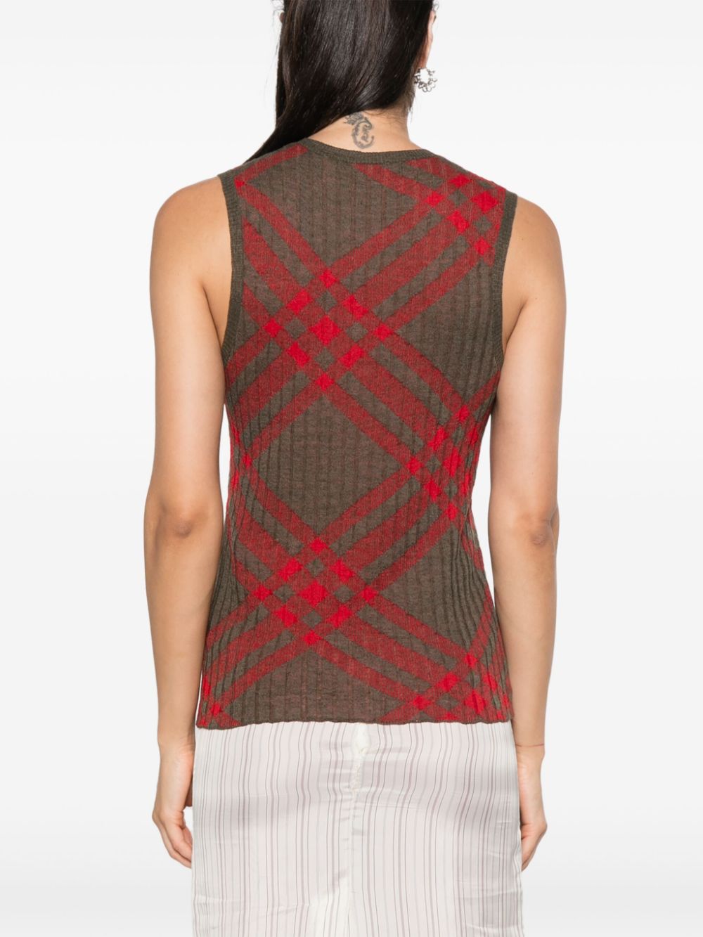 Burberry check-pattern top Women