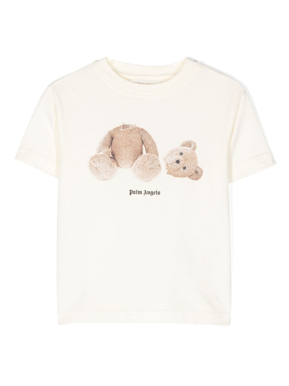 Palm Angels Kids' Teddy Bear-print T-shirt In White