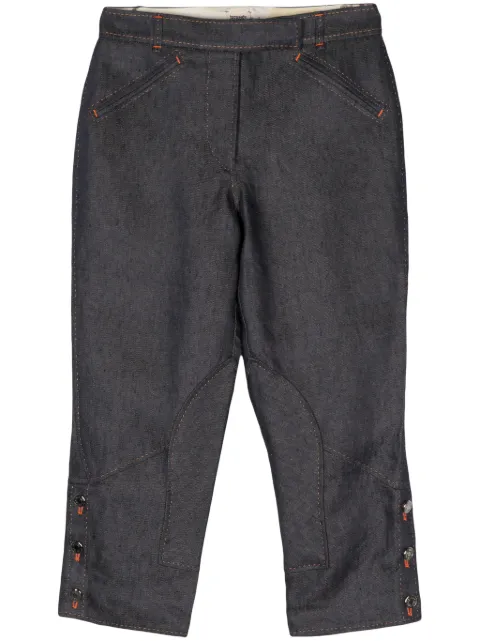 Hermes 2010s linen trousers Women