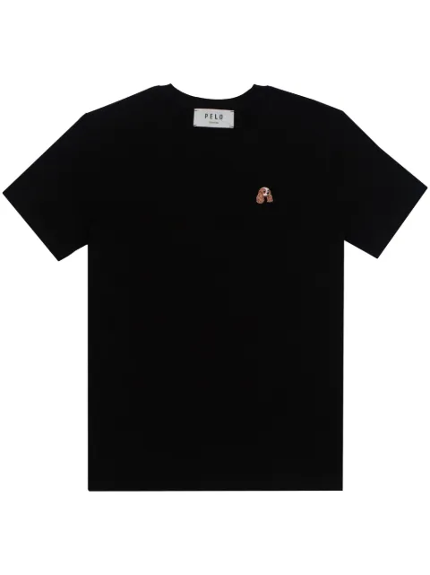 PELO FOUNDATION t-shirt à patch Cavalier King