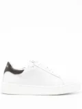 Lanvin logo-patch leather sneakers - White