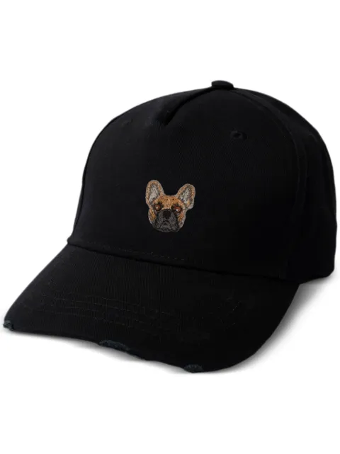 PELO FOUNDATION casquette en coton à patch bouledogue