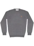 PELO FOUNDATION dog-appliqué jumper - Grey